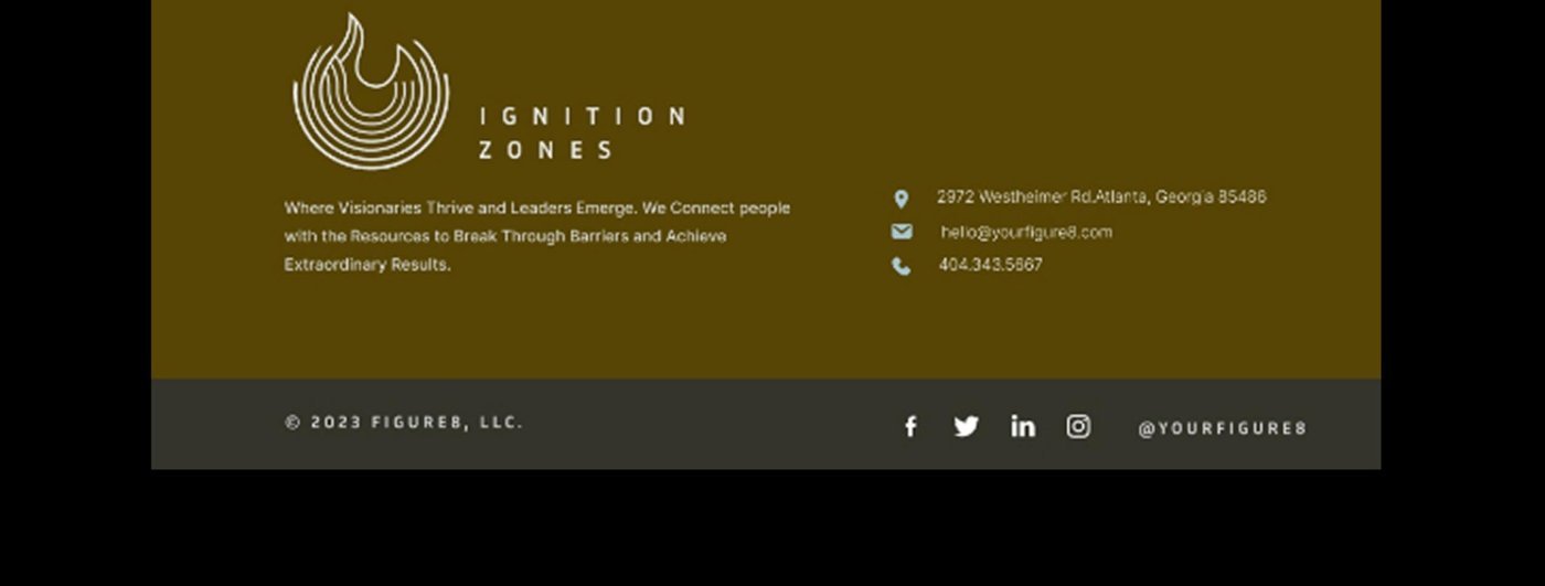 Ignition Zones and Figur8 landing pages for leadership and networking programs