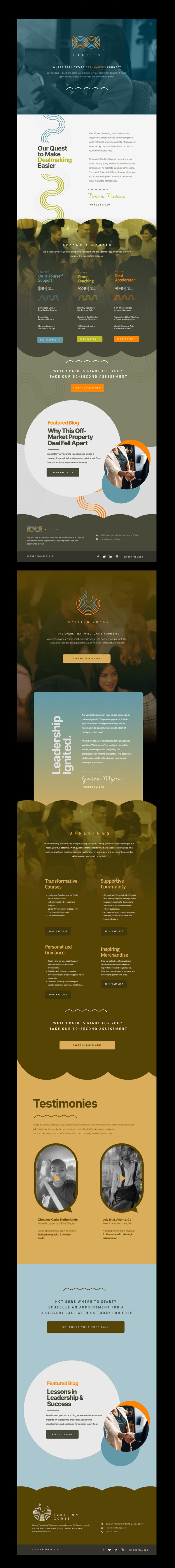 Ignition Zones and Figur8 landing pages